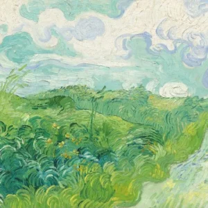 Vincent van Gogh Green Wheat Fields Auvers Poster 1890 Wall Art Painting