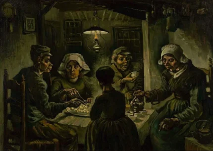 Vincent van Gogh The Potato Eaters Poster 1885 Wall Art Painting test