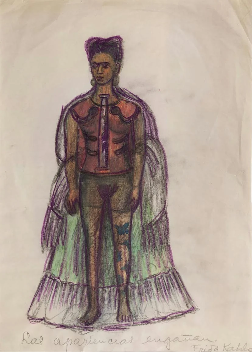 007_appearances-can-be-deceiving Frida Kahlo Appearances Can Be Deceiving Poster 1946 Wall Art Portrait - Image 1