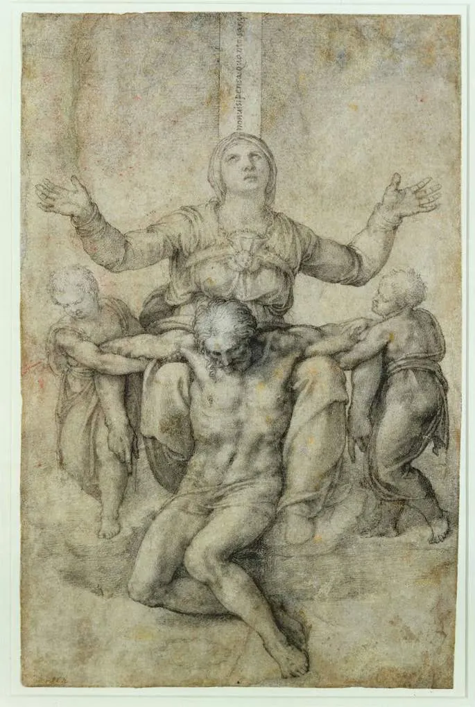 008_pieta-michelangelo Michelangelo Pieta Poster 1499 Wall Art Painting - Image 1