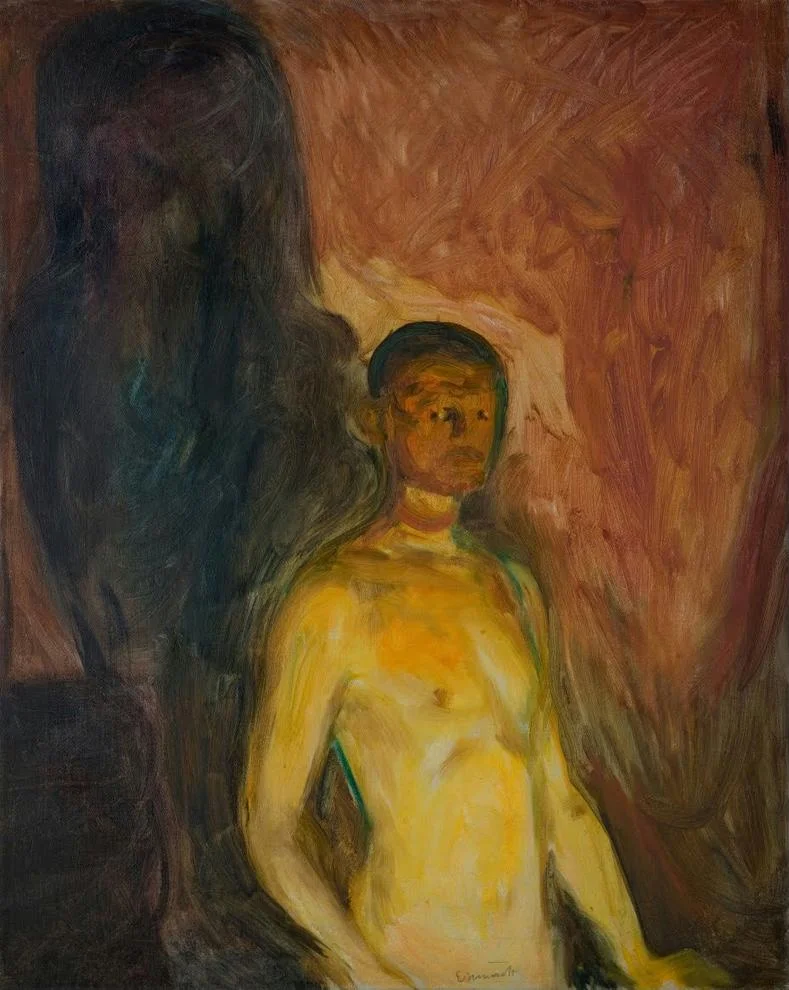 Edvard Munch Self-Portrait in Hell Poster 1903 Wall Art Painting