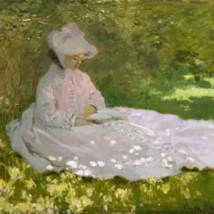 Claude Monet Springtime Poster 1872 Wall Art Painting