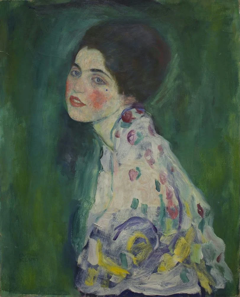 015_portrait-of-a-lady-gustav-klimt Gustav Klimt Portrait of a Lady Poster 1917 Wall Art Symbolist Painting - Image 1