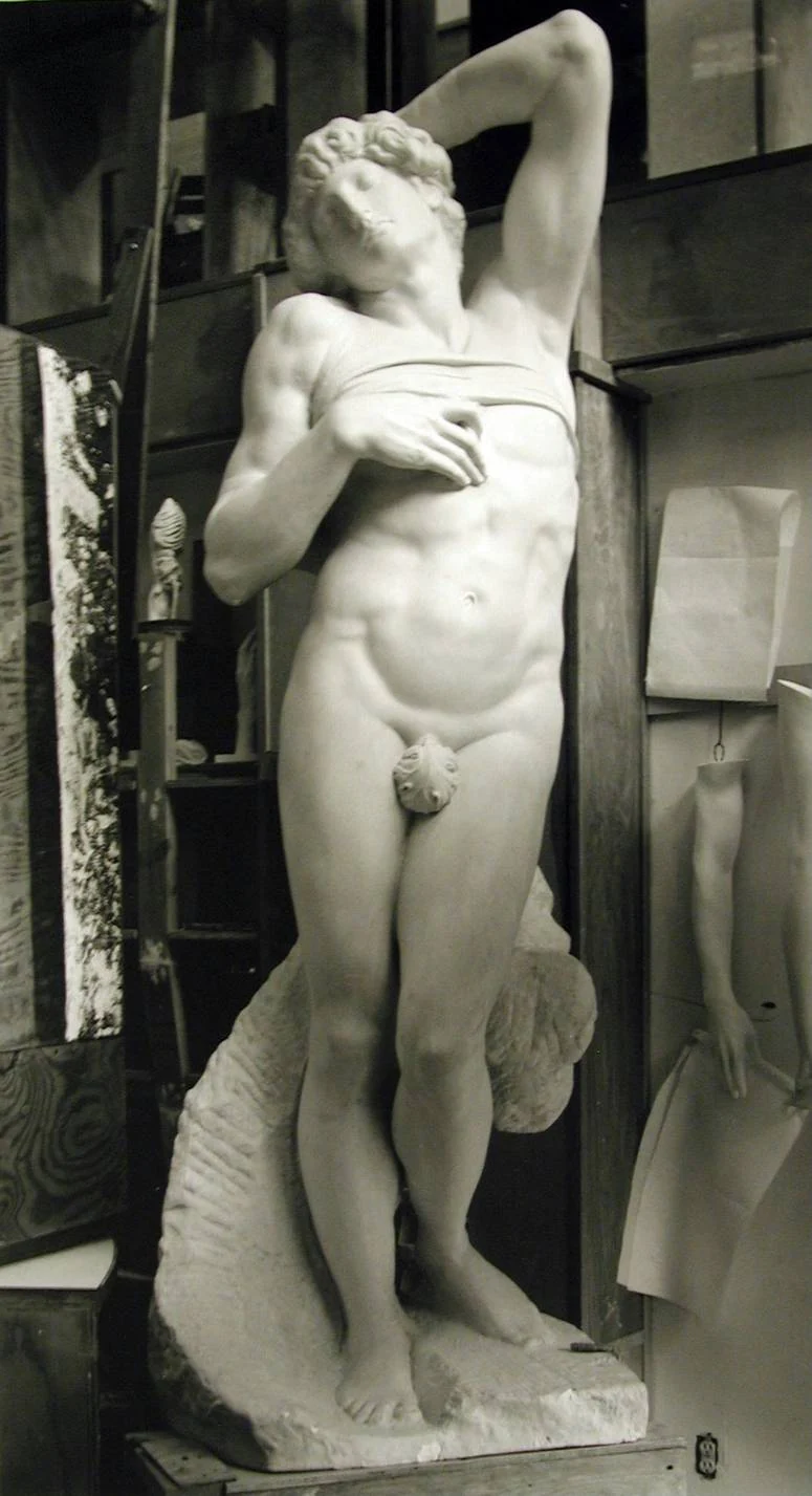 016_dying-slave-michelangelo-buonarroti Michelangelo Dying Slave Poster 1513 Wall Art Painting - Image 1