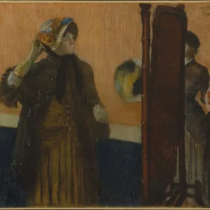 Edgar Degas At the Milliner S Poster 1882 Wall Art Painting