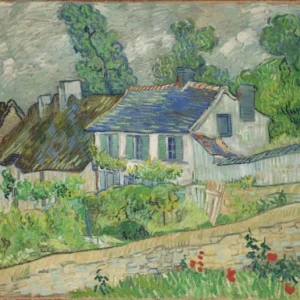 Vincent van Gogh Houses at Auvers Poster 1890 Wall Art Painting