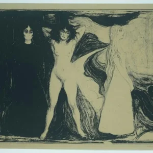 Edvard Munch Women in Three Stages Poster 1895 Wall Art Painting