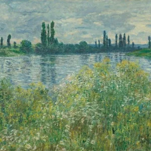 Claude Monet Banks of the Seine Vetheuil Poster 1880 Wall Art Painting