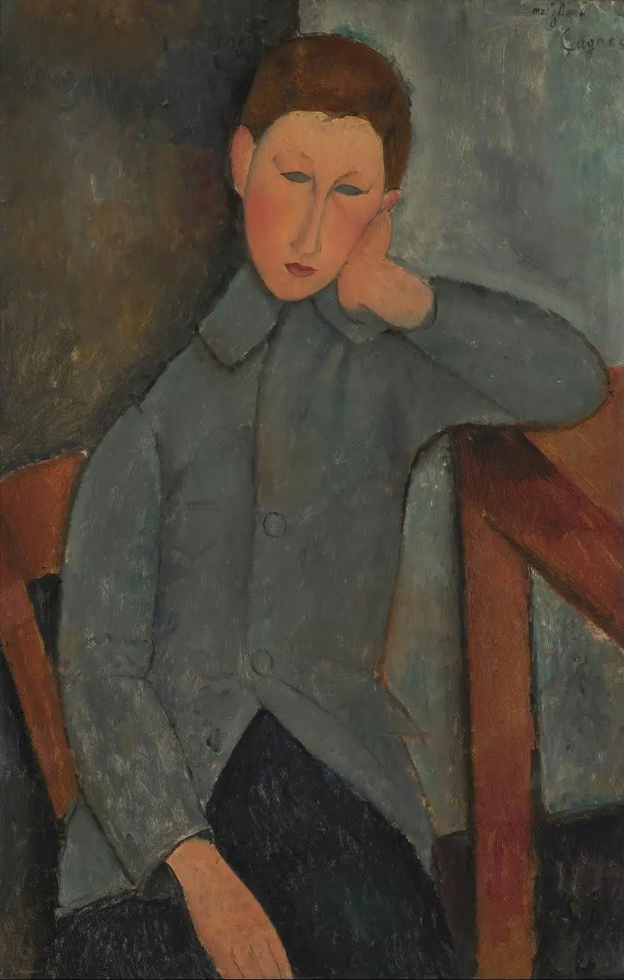 Amedeo Modigliani The Boy Poster 1919 Wall Art Painting