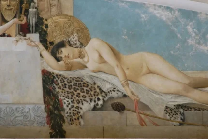 Gustav Klimt The Altar of Dionysos Poster 1899 Wall Art Symbolist Painting