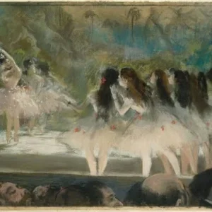 Edgar Degas Ballet at the Paris Opera Poster 1877 Wall Art Painting