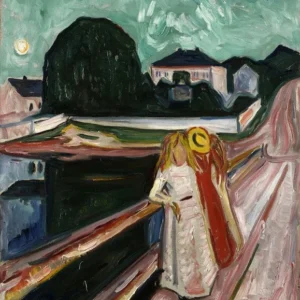 Edvard Munch Girls on the Pier Poster 1901 Wall Art Painting