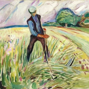Edvard Munch The Haymaker Poster 1916 Wall Art Painting