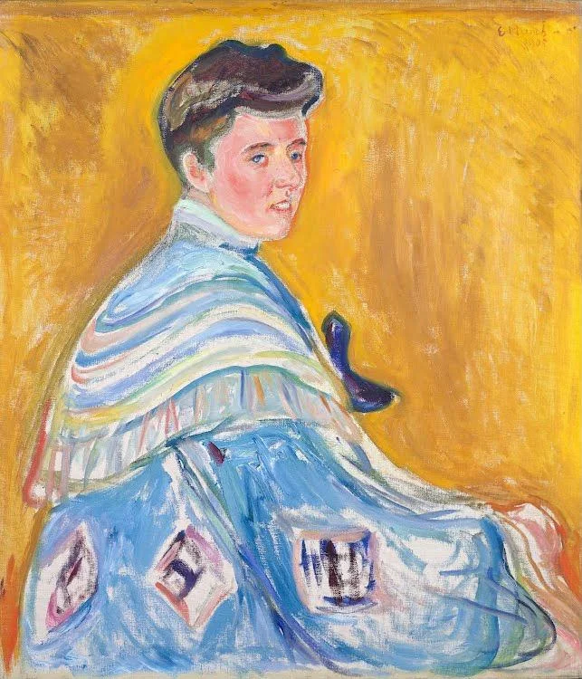 Edvard Munch Portrait of Hanni Esche Poster 1905 Wall Art Painting