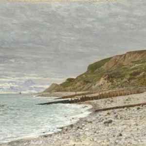 Claude Monet La Pointe de la Heve at Sainte-Adresse Poster 1864 Wall Art Painting