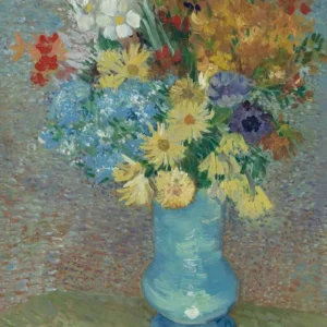 Vincent van Gogh Flowers in a Blue Vase Poster 1888 Wall Art Painting