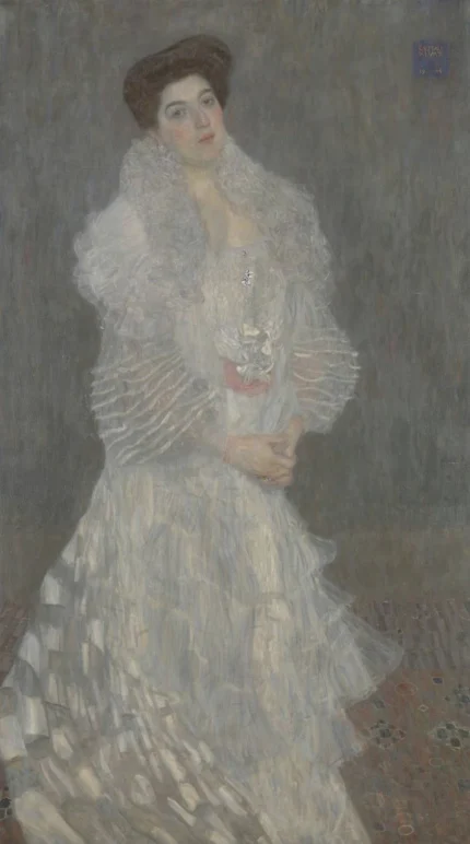 Gustav Klimt Portrait of Hermine Gallia Poster 1906 Wall Art Symbolist Painting