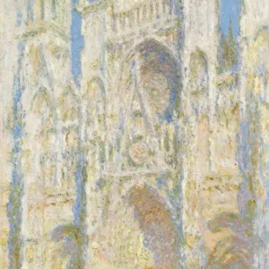Claude Monet Rouen Cathedral West Facade in Sunlight Poster 1894 Wall Art Painting