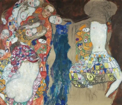 Gustav Klimt The Bride Unfinished Poster 1901 Wall Art Symbolist Painting