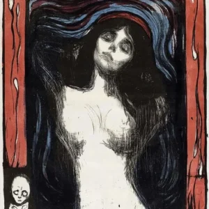 Edvard Munch Madonna Loving Woman Conception Poster 1895 Wall Art Painting