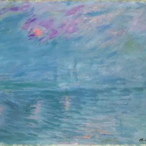 Claude Monet Waterloo Bridge Grey Weather Poster 1903 Wall Art Painting