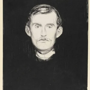 Edvard Munch Selbstbildnis Poster 1926 Wall Art Painting
