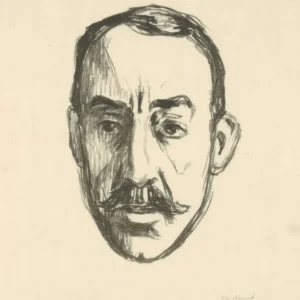 Edvard Munch Portrait of Henry van de Velde Poster 1903 Wall Art Painting