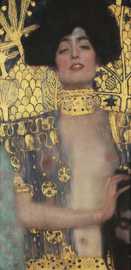 Gustav Klimt Judith Poster 1901 Wall Art Golden Painting