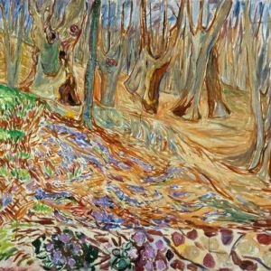 Edvard Munch Elm Forest in Spring Poster 1923 Wall Art Painting