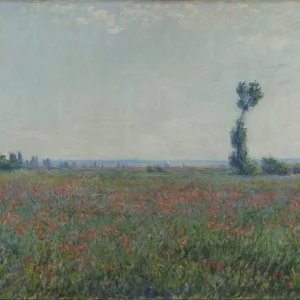 Claude Monet Champ de Coquelicots Poster 1890 Wall Art Painting