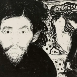 Edvard Munch Eifersucht Poster 1895 Wall Art Painting