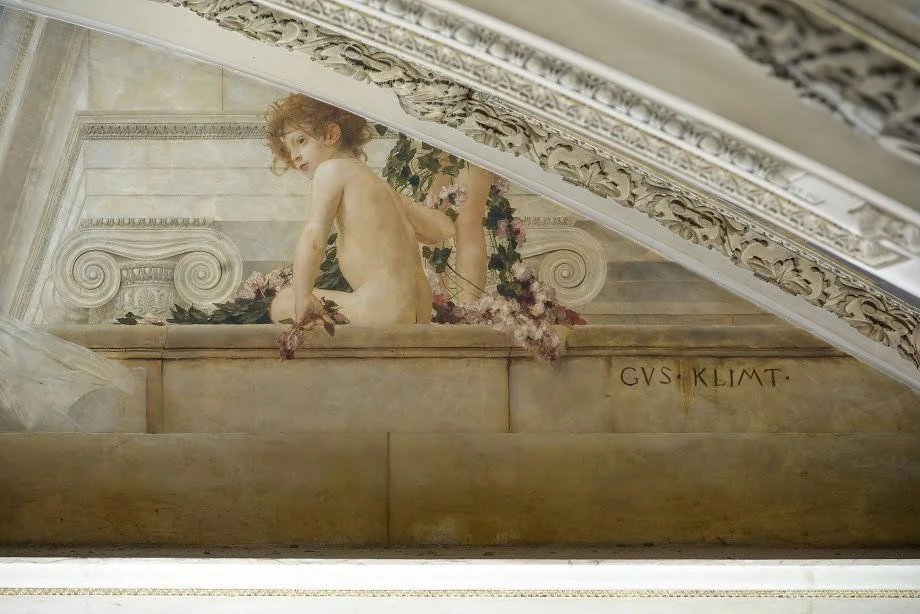 087_the-altar-of-dionysos-gustav-klimt-detail-gustav-klimt Gustav Klimt The Altar of Dionysos (No. 087) Poster 1899 Wall Art Symbolist Painting - Image 1