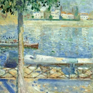 Edvard Munch The Seine at Saint-Cloud Poster 1890 Wall Art Painting