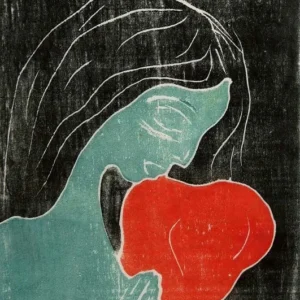 Edvard Munch Two Hearts Poster 1899 Wall Art Painting