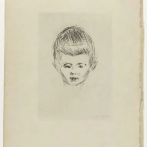 Edvard Munch Portrait of Andreas Schwarz Poster 1895 Wall Art Painting