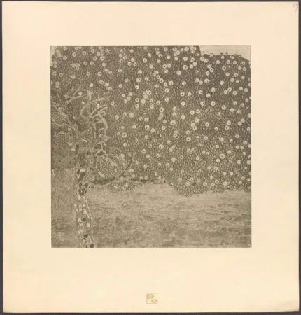 Gustav Klimt The Golden Apple Tree by Poster 1915 Wall Art Golden Painting