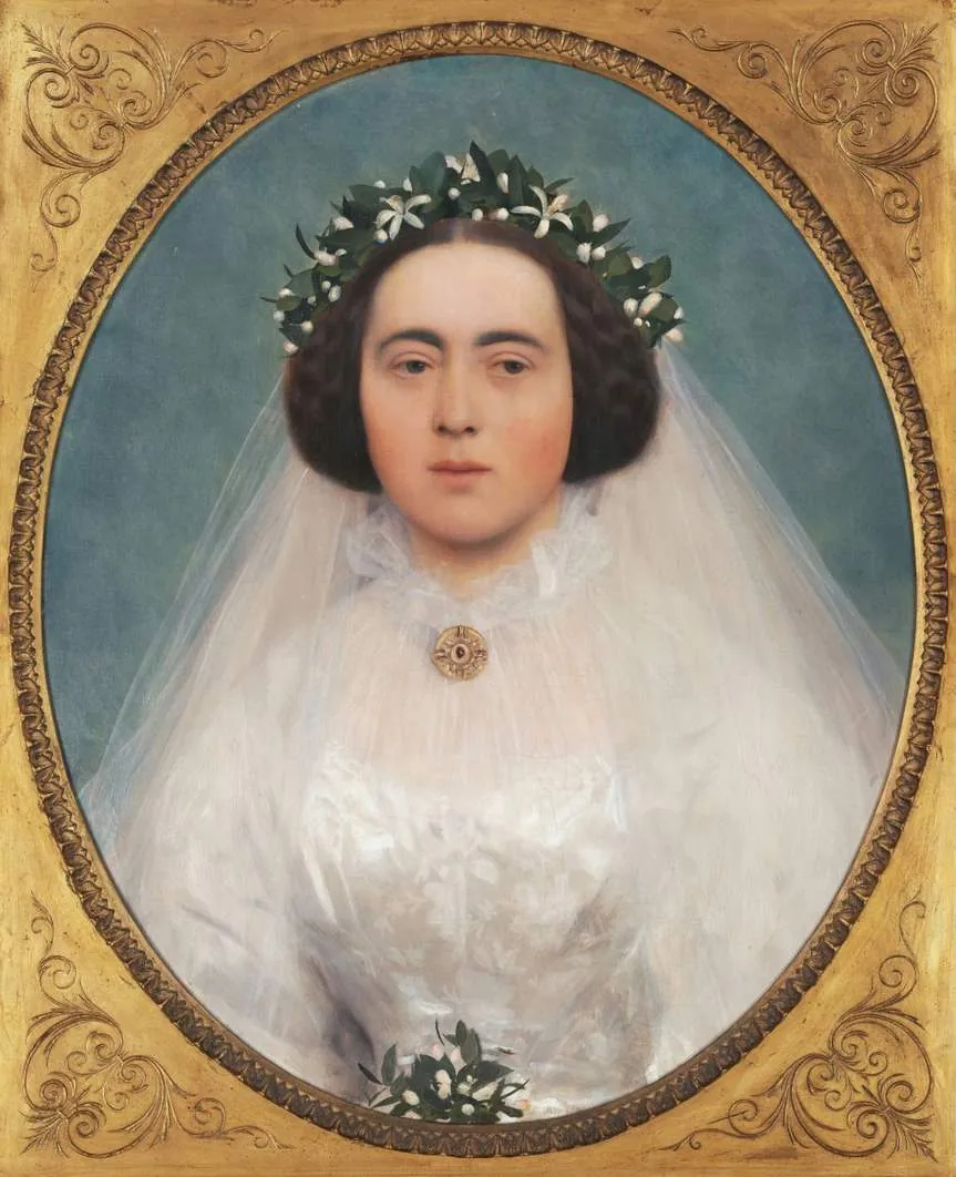 107_marie-kerner-von-marilaun-as-a-bride-gustav-klimt Gustav Klimt Marie Kerner Von Marilaun as a Bride Poster 1903 Wall Art Symbolist Painting - Image 1