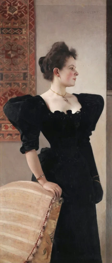 Gustav Klimt Portrait of a Lady (No. 115) Poster 1917 Wall Art Symbolist Painting