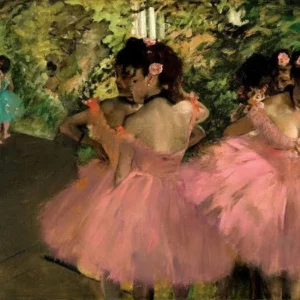 Edgar Degas Dancers in Pink Poster 1876 Wall Art Painting