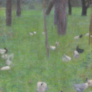Gustav Klimt After the Rain Poster 1906 Wall Art Landscape Painting