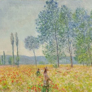 Claude Monet Under the Poplars Poster 1887 Wall Art Painting