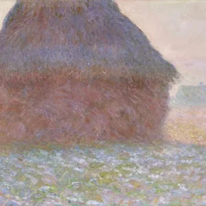 Claude Monet Grainstack in Sunlight Poster 1891 Wall Art Painting