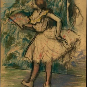 Edgar Degas Dancer with a Fan Poster 1879 V2 Wall Art Painting