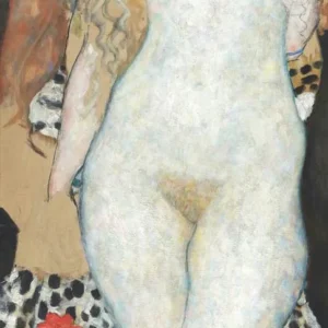 Gustav Klimt Adam and Eve (No. 150) Poster 1917 Wall Art Symbolist Painting