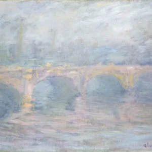 Claude Monet Waterloo Bridge London at Sunset Poster 1904 Wall Art Painting