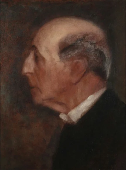 Gustav Klimt Portrait of an Old Man in Profile Count Traun Poster 1904 Wall Art Symbolist Painting