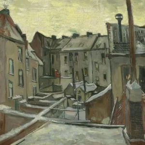 Vincent van Gogh Houses Seen From the Back Poster 1888 Wall Art Painting