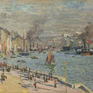 Claude Monet Port of Le Havre Poster 1874 Wall Art Painting