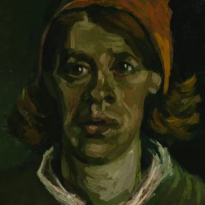 Vincent van Gogh Head of a Woman Poster 1885 V2 Wall Art Painting