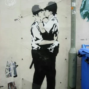 Banksy Mural by Banksy No. 18 Poster 2010 Wall Art Street Art
